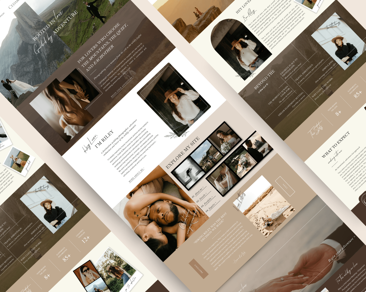 Cedar & Bloom | Showit Website Template